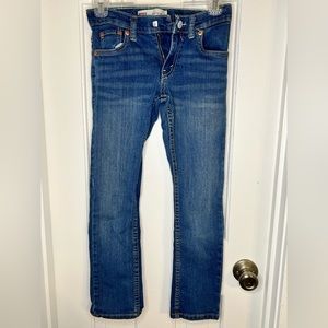 Boys Levi Slim Straight Jeans Size 8 - excellent condition. Medium rinse.